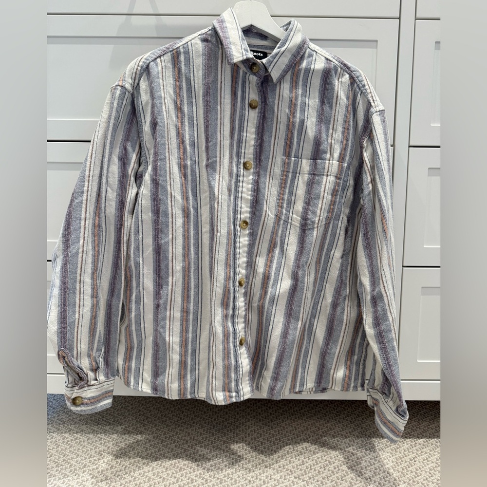 Roots Multicolor Striped Button Down Shirt